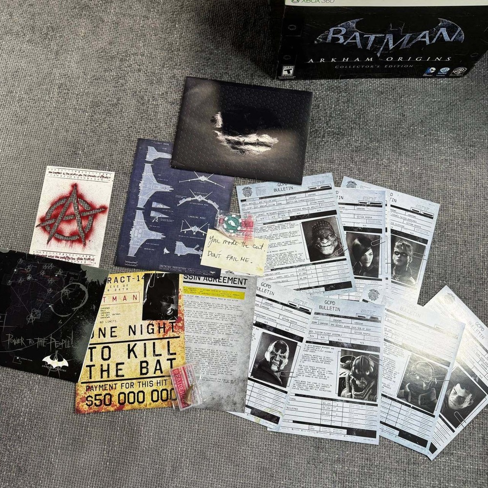 Batman Arkham Origins Xbox 360 Collector's Edition with papers box only - Picture 15 of 16